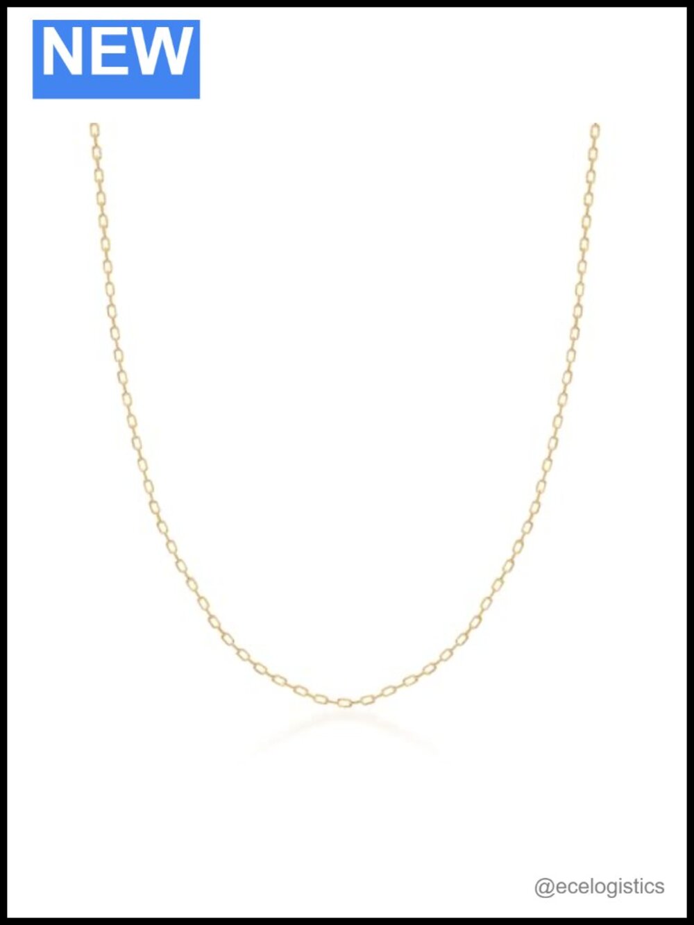 24K Gold Plated 925 Sterling Silver Cable Chain Necklace